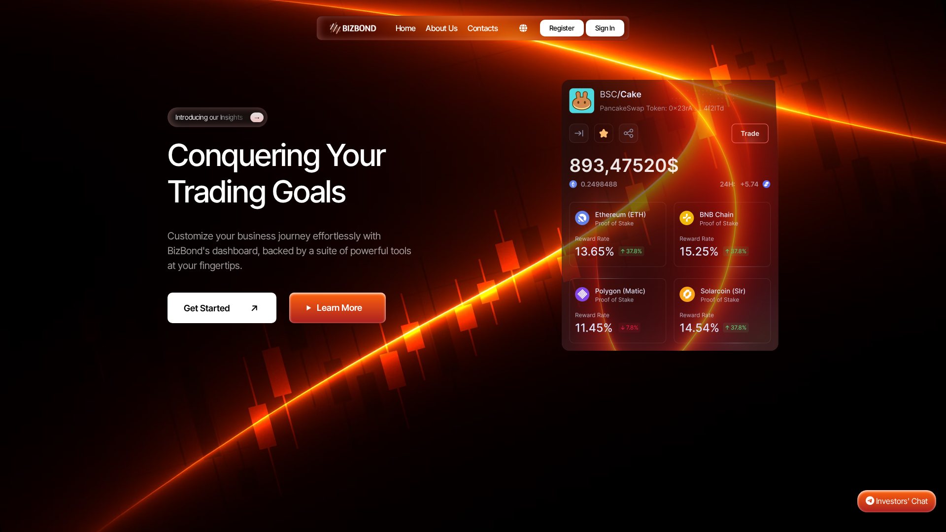 Screenshot of bizbond.biz