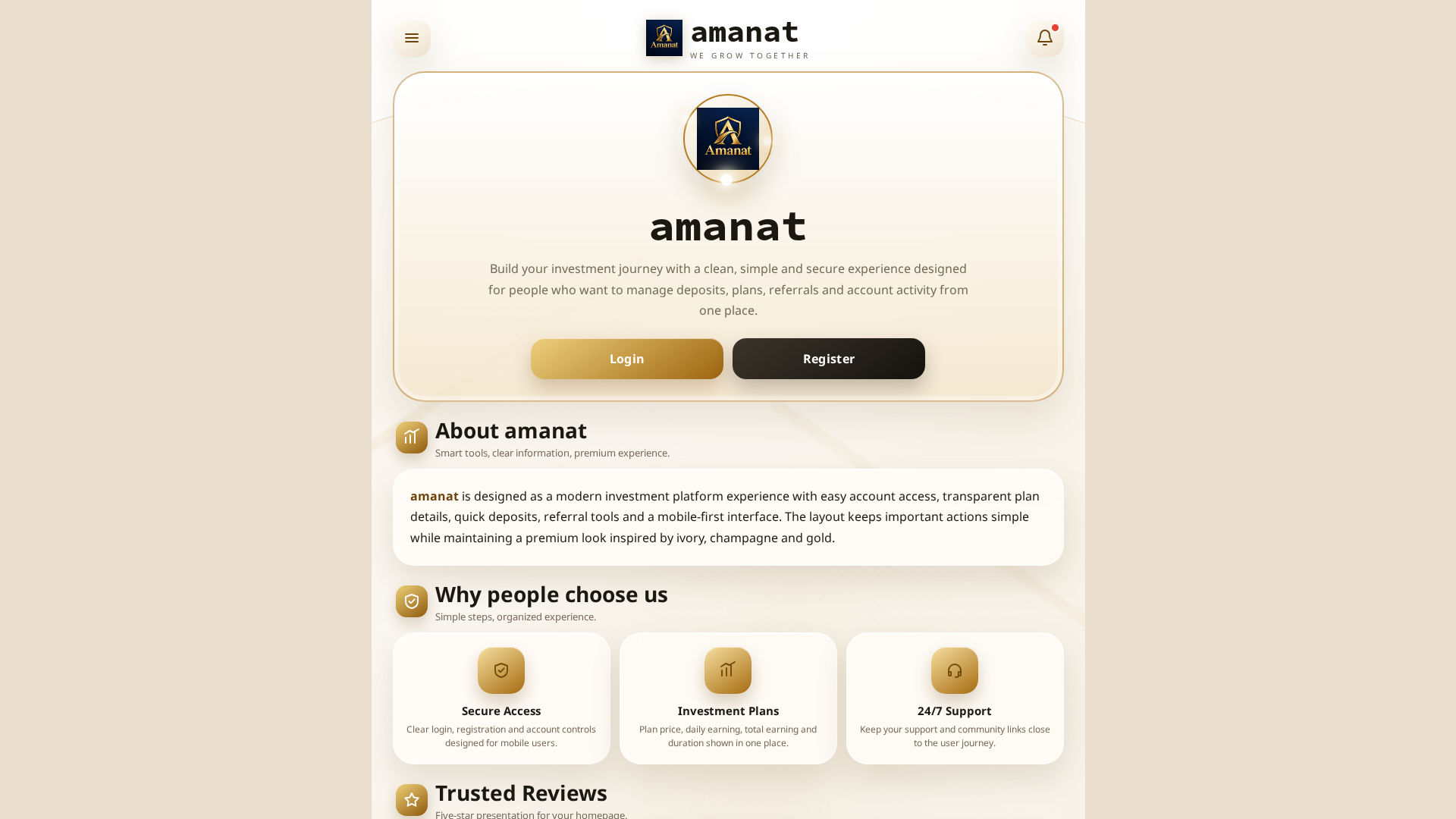 Screenshot of amanat.cfd