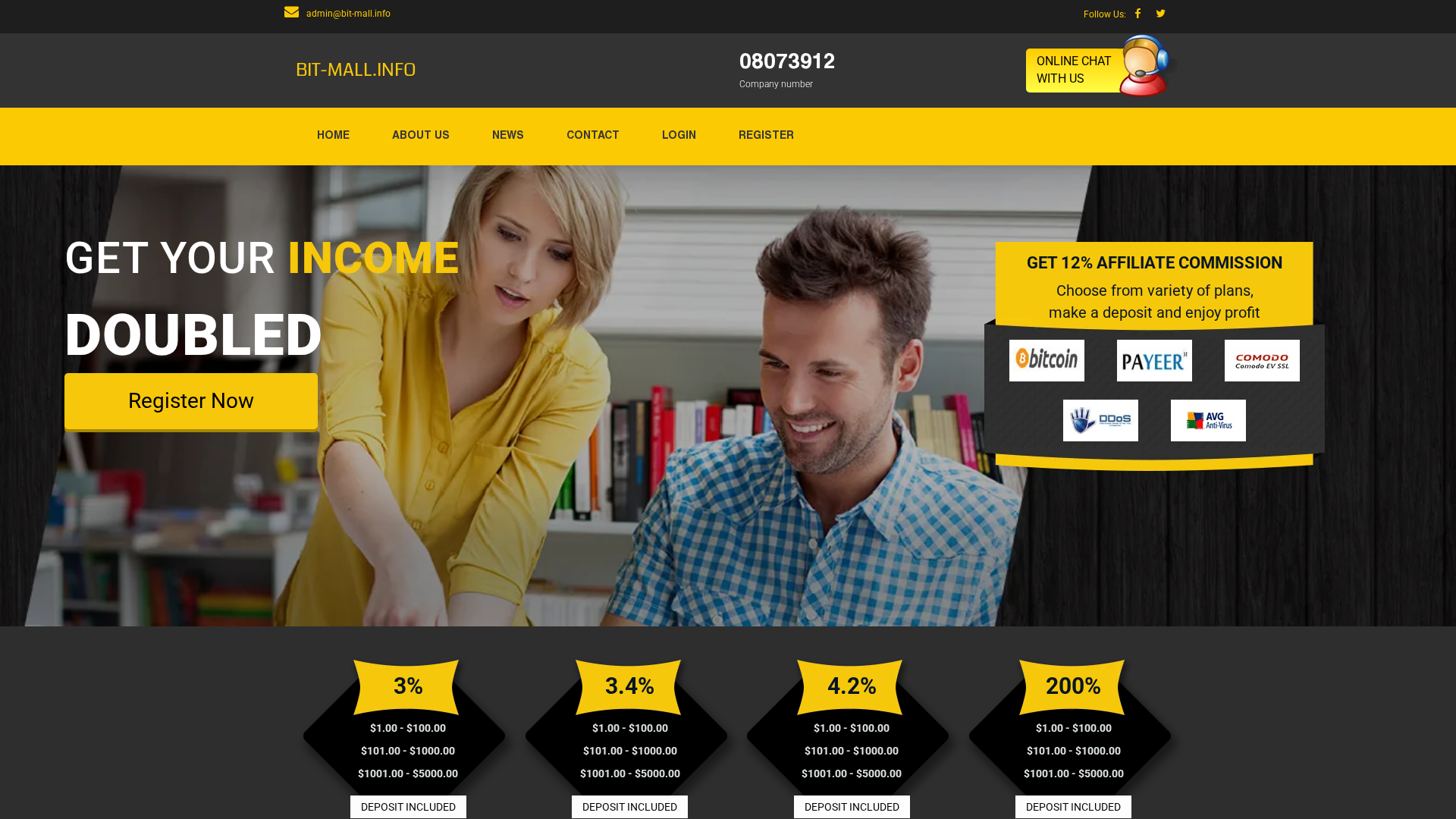 Screenshot of bit-mall.info