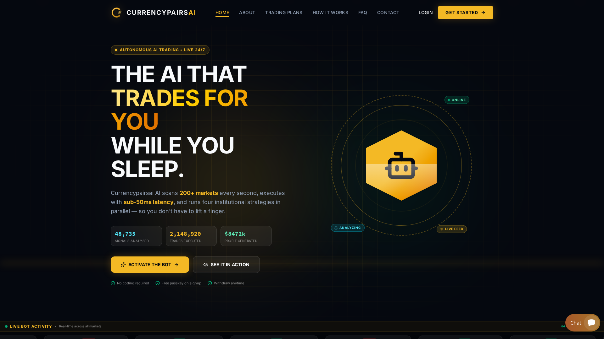 Screenshot of currencypairsai.com