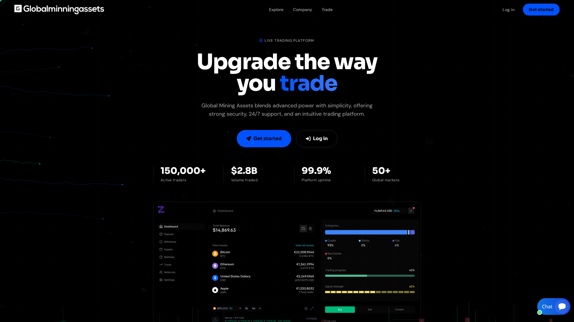 Screenshot of globalminingassets.live