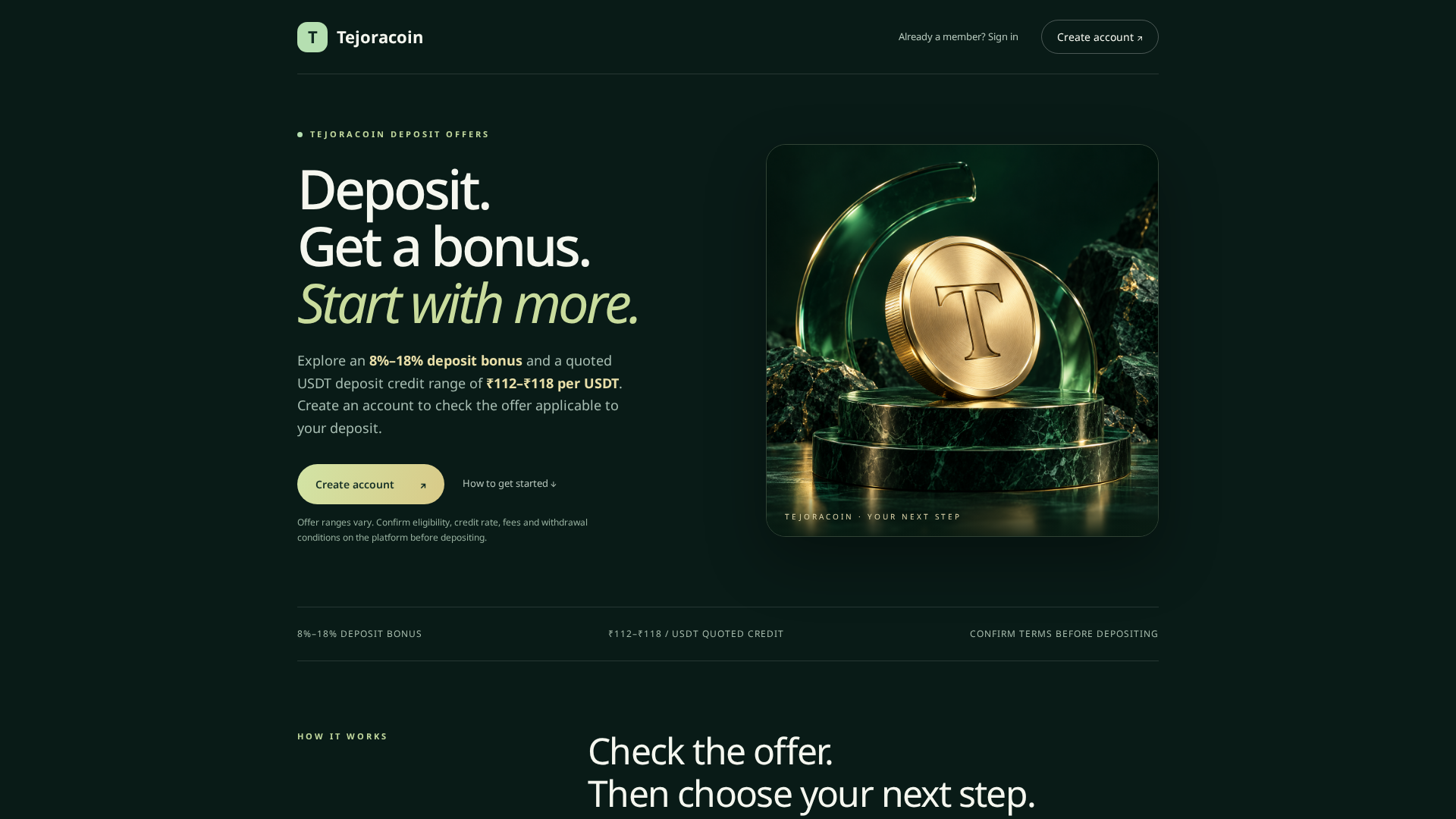 Screenshot of tejoracoin.site
