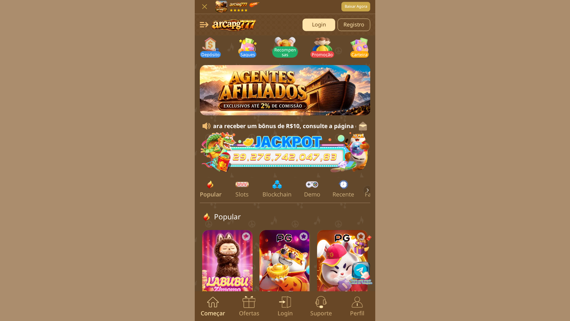 Screenshot of arcapg777.pro