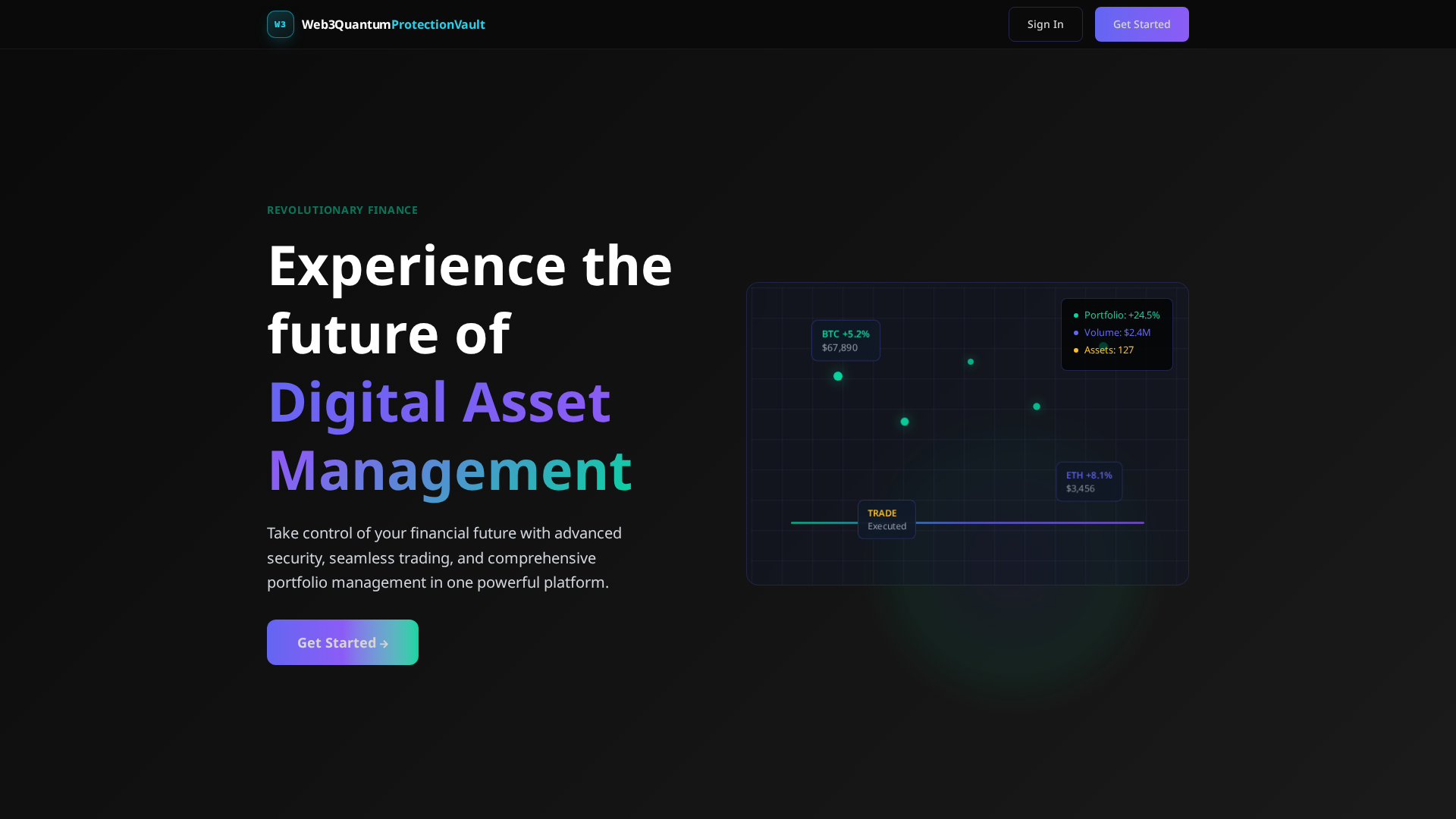 Screenshot of web3quantumprotectionvault.live