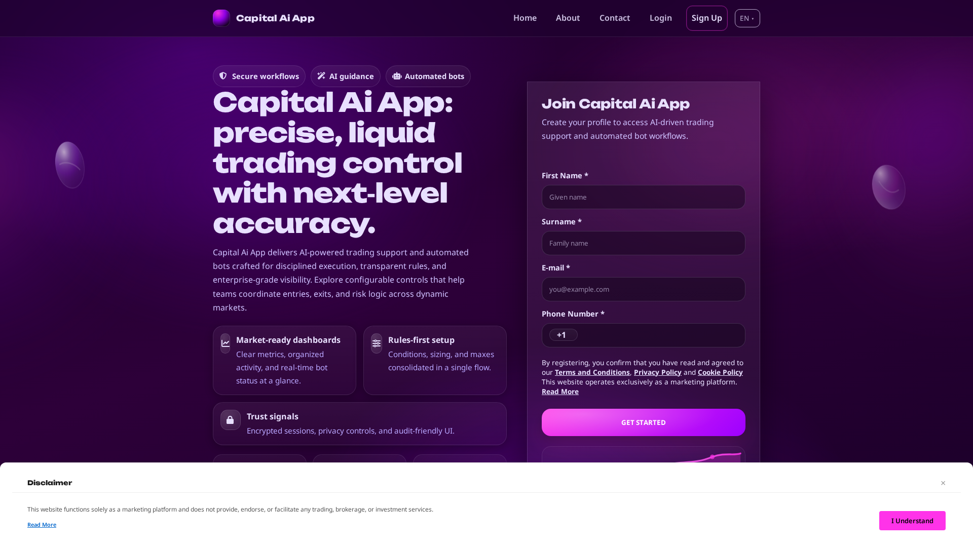 Screenshot of capitalaiapptech.com