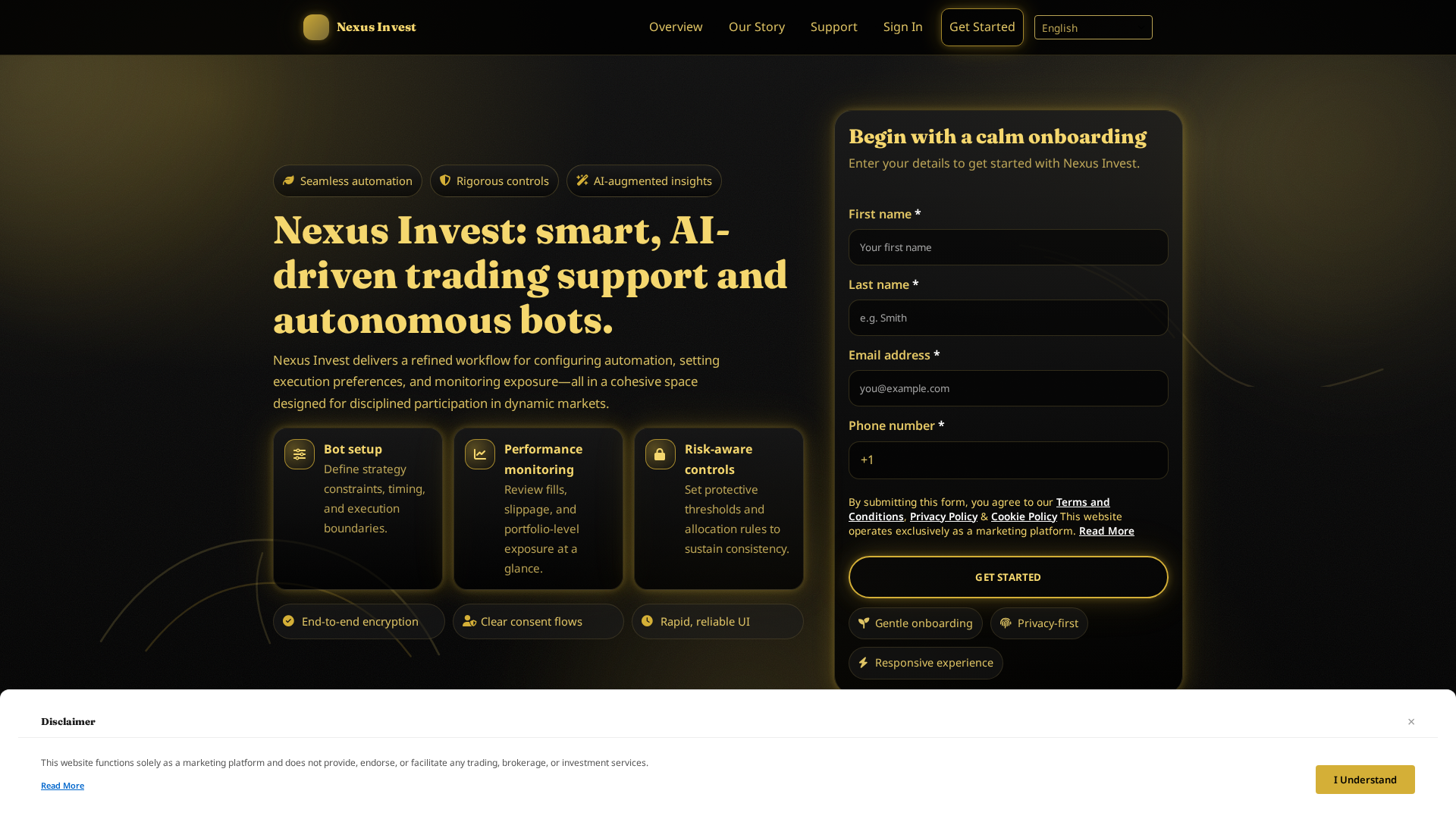 Screenshot of nexusinvestsystem.com
