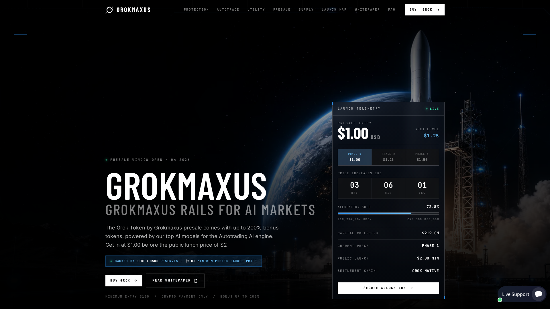 Screenshot of grok-maxus.com