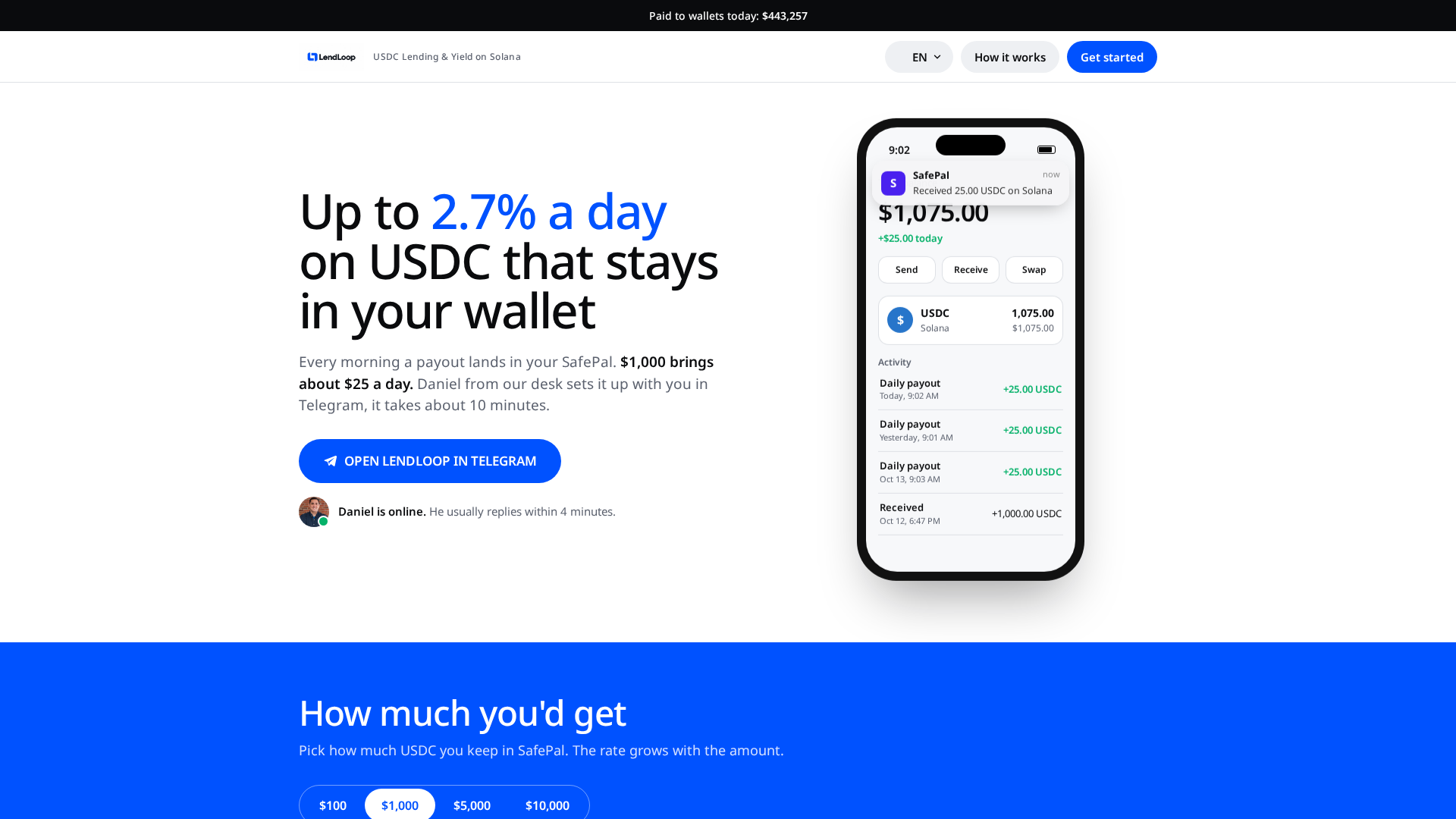 Screenshot of lendloop.pro