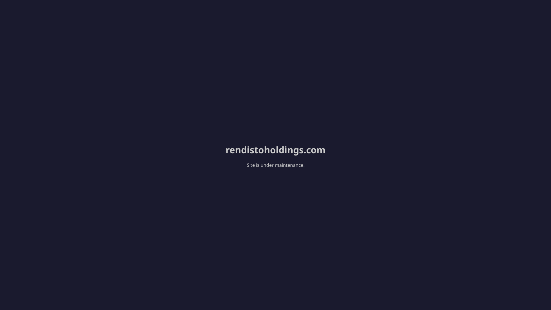 Screenshot of rendistoholdings.com