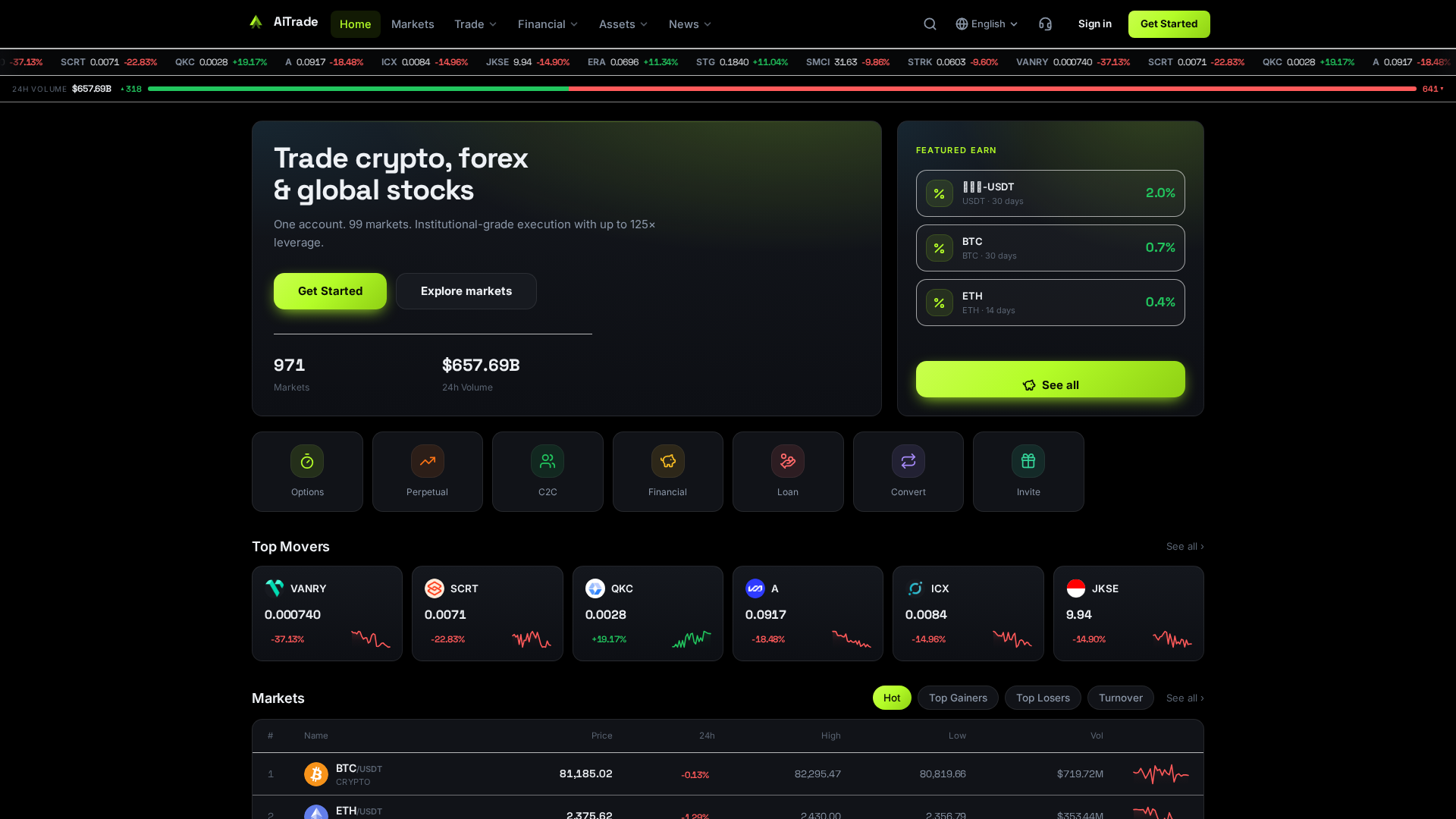 Screenshot of airhead.finance