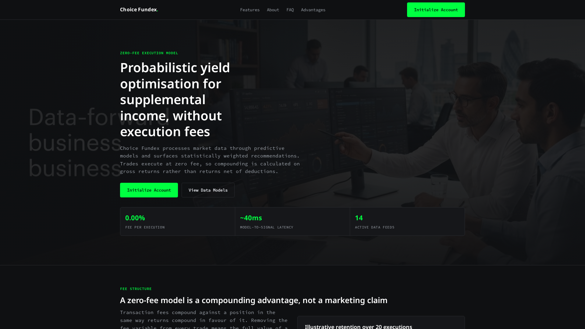 Screenshot of choicefundex.com