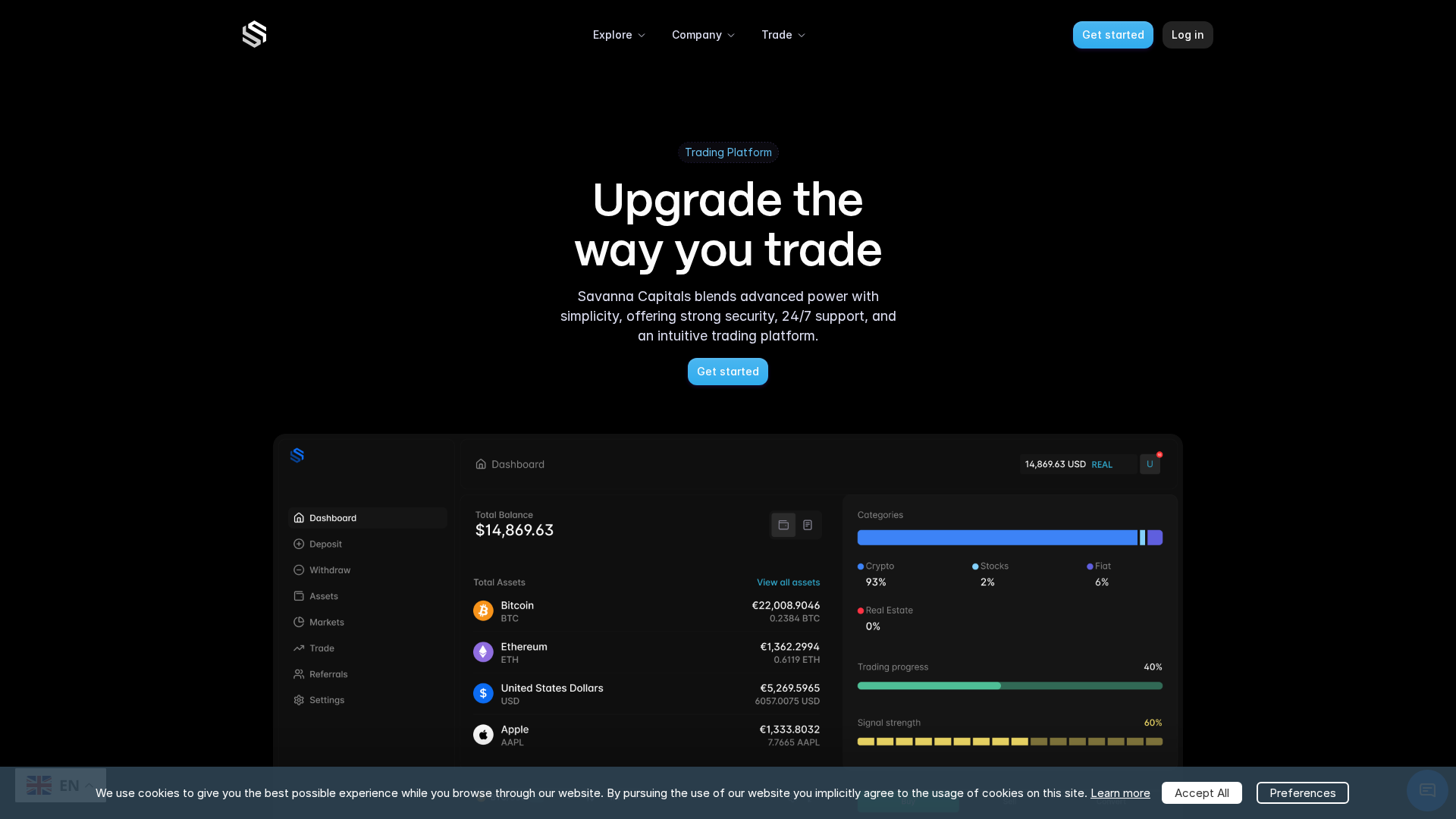 Screenshot of savannacapitals.com