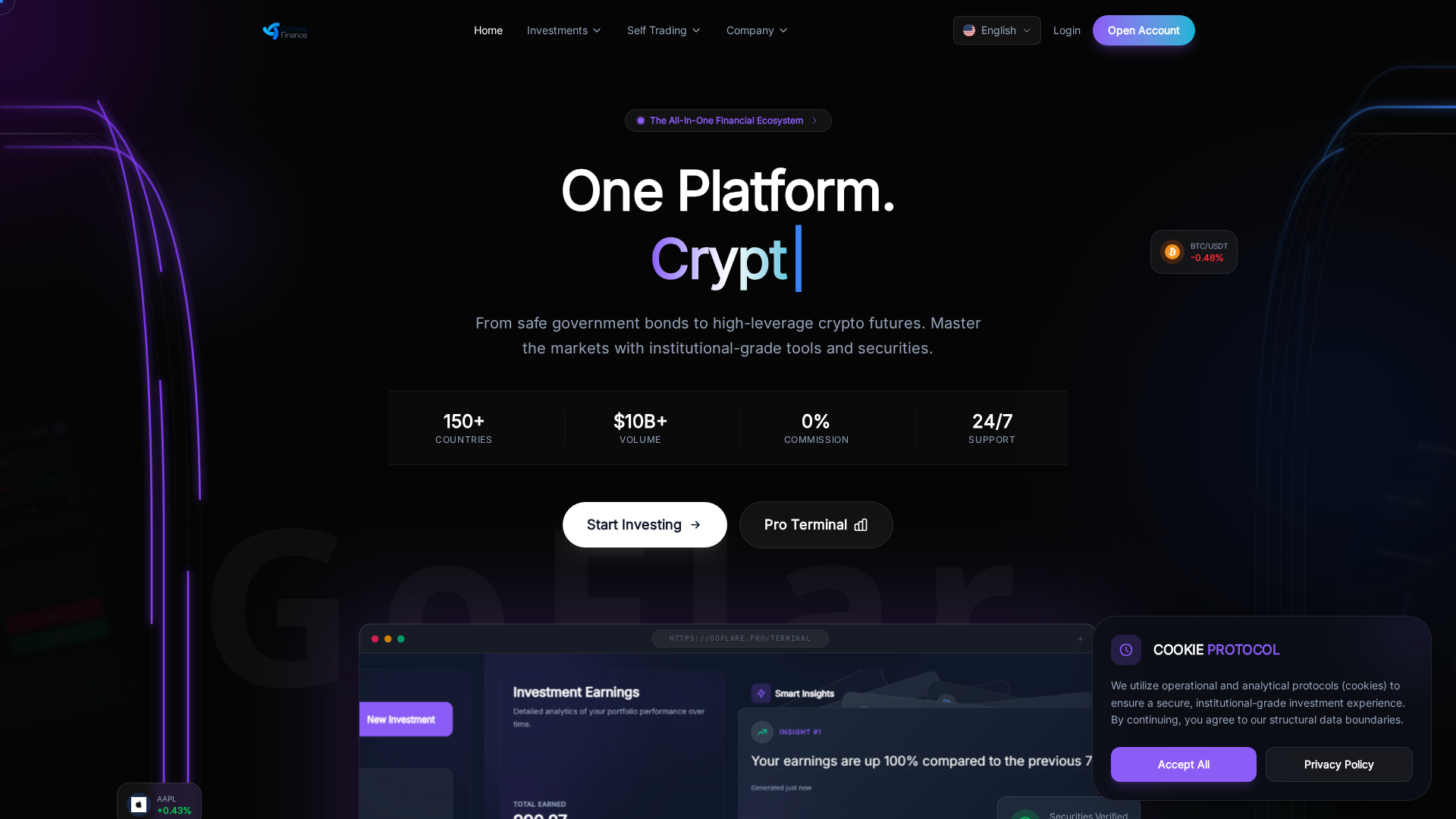 Screenshot of goflare.pro