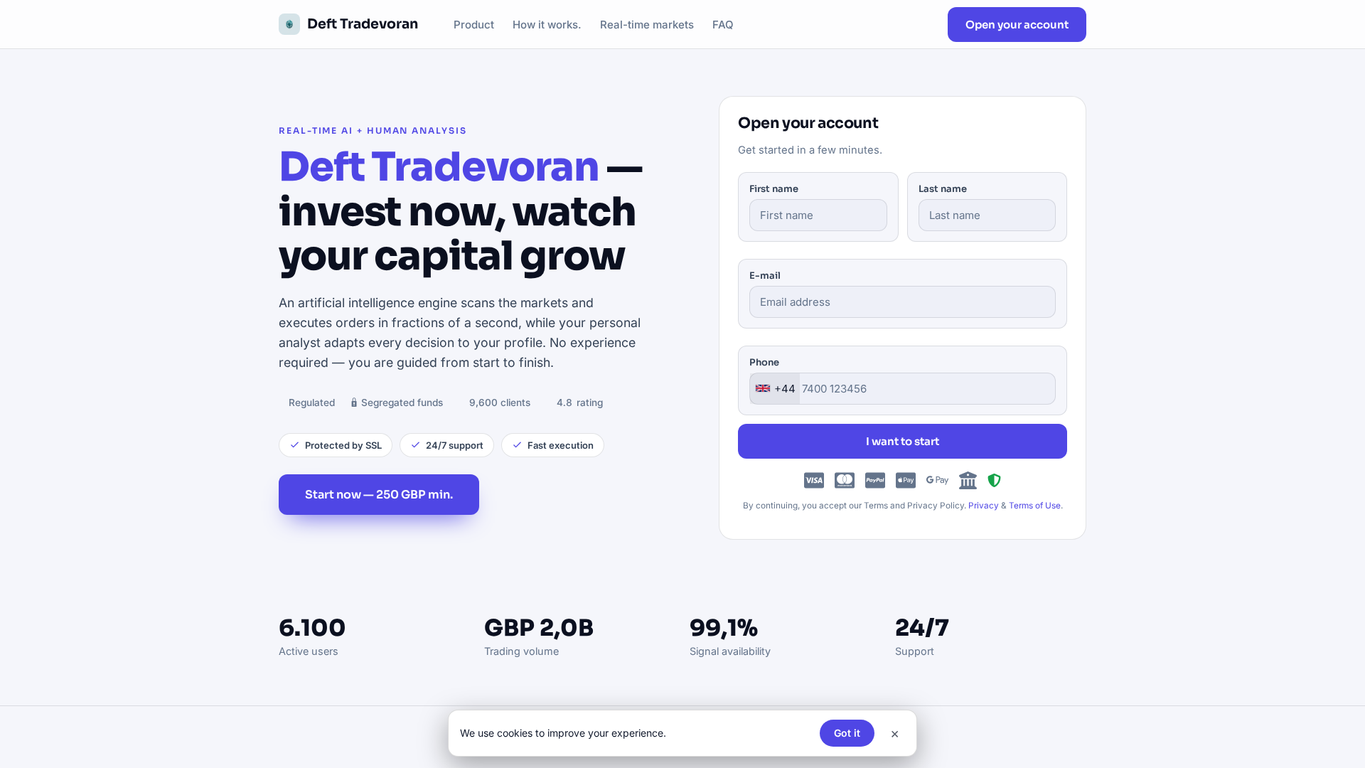 Screenshot of deft-tradevoran.live