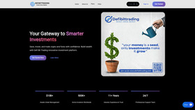 Screenshot of defibittrading.com