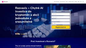 Screenshot of rozvaxis-ai.com